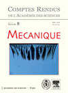COMPTES RENDUS MECANIQUE雜志封面